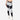 2 Tone Colored Legging With Gold Zippers
