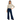 Flared Mid-Rise Trousers