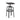 Sandra Venditti - Amat Square Barstool - Magasins Hart | Hart Stores