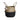Seagrass Basket Half Black