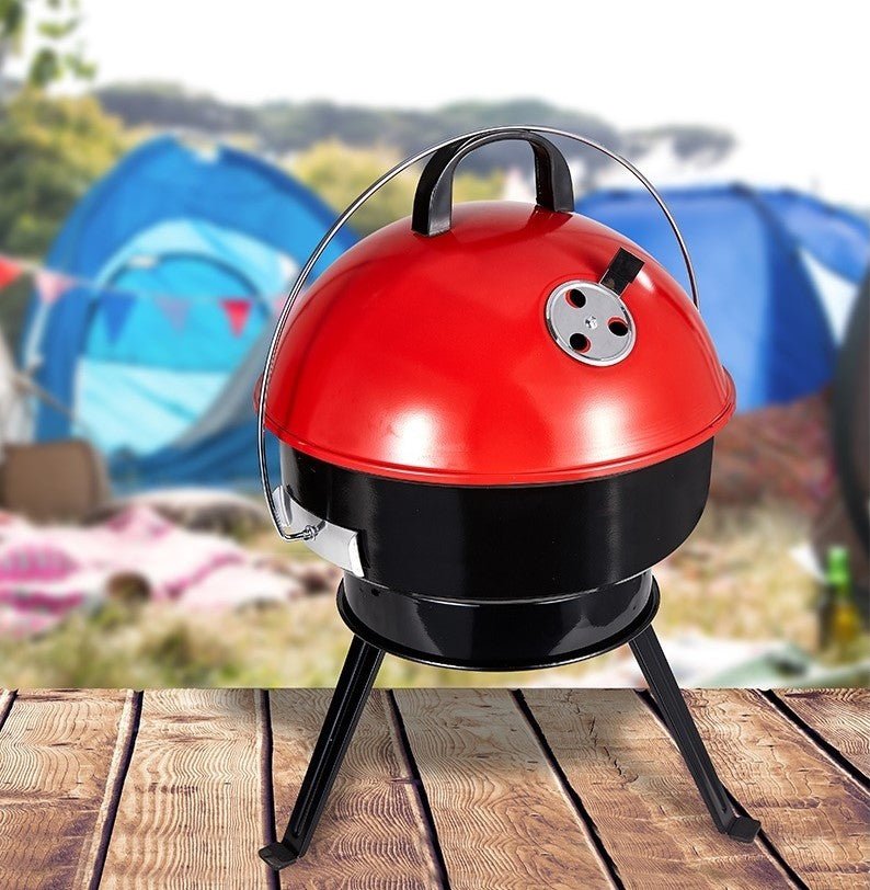 Master Chef Round Portable Charcoal BBQ - Main Image