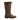 Faux Leather Mid-Calf Boots with Faux Fur Trim