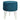 STORAGE STOOL BLUE WITH GOLD METAL LEGS