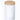 Cylinder Metal Tin Box with Bamboo Lid | Assorted Colors