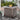 Fire Pit Gas Square Wicker 96x96x61cm