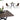 Gerti | Bar Table with black metal frame and walnut finish MDF top