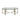 Demaio | 3-Piece Golden Oval Glass Coffee Table