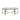 Demaio | 3-Piece Golden Oval Glass Coffee Table