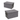 Storage Basket Fabric Grey