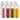 A La Cuisine Glass Bottles Set/12 with Lids and Straws