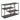 Metacritic Accent Shelf With Metal Frame And MDF Shelves