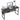 Atelier du Nord - OFFICE DESK WITH SHELF