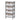 Storage Cabinet Grey Wood with 4 Baskets - Magasins Hart | Hart Stores