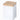 Square Metal Tin Box with Bamboo Lid | Assorted Colors