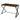 Brantley Walnut Computer Office Desk Metal Frame