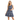 Navy Fit & Flare Dress with Abstract Circle Print - Magasins Hart | Hart Stores