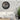 Oversized Roman Numeral Vintage Wall Clock with gears | 30'' black