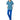 2-Piece Printed Blue Scrubs