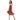 Red Ruffle Hem Summer Dress