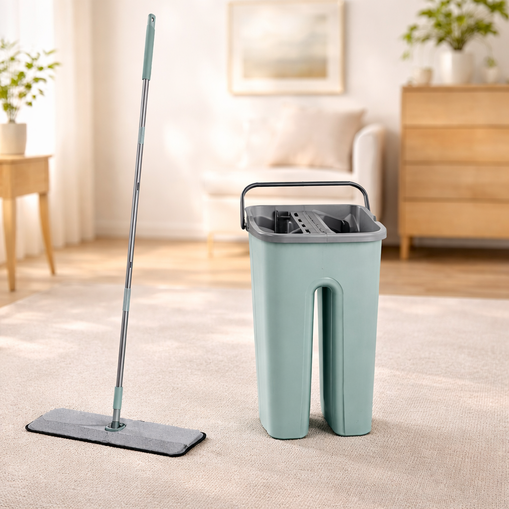 Squegee Inma Bucket Magic Squeegee Mop & Bucket Set – Hands-Free Floor Cleaning System ...