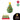 13cm Light - Up Green Ceramic Christmas Tree, Battery - Operated, PDQ of 12 - Magasins Hart | Hart Stores