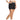 Black Striped Elastic Sports Shorts