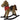 ROCKING PONY WITH DELUXE SADDLE SEAT H64CM 74X30X66CM