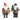 2 Asst 15" Standing Fabric Country Santa - Magasins Hart | Hart Stores