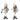 2 assorted Fabric Standing Girl 48cm - Magasins Hart | Hart Stores