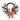 60 cm Decorated Mixed Pine Grapevine Half Wreath with Ribbon, Berries and Ornaments – Green/Red/White - Magasins Hart | Hart Stores