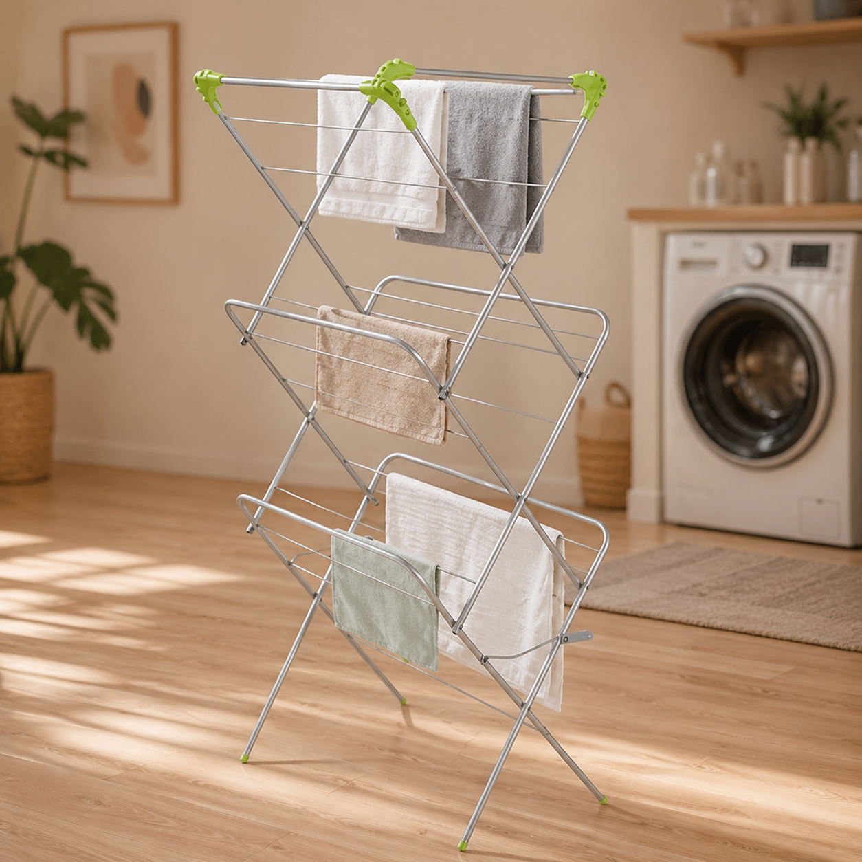 Three Tier Drier Clothes Rack 3-Tier Clothes Drying Rack – Magasins Hart | Hart Stores