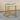 Ensemble de 2 tables basses rondes cadre de couleur blanc/or