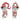 2 Asst 16" Fabric Hanging Snowman Head - Magasins Hart | Hart Stores