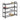 Studio 707 - 4 Tier Shoe Rack, Black - Magasins Hart | Hart Stores