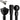 KATINA DOUBLE POLE SET - BLACK - Magasins Hart | Hart Stores