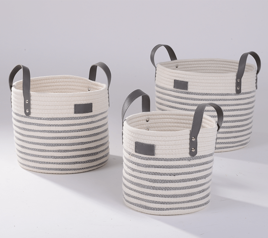 Cotton Rope Basket | Stripes – Magasins Hart | Hart Stores