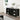Isabel - 2 Glass Door Cabinet with 3 Drawers - Black - Magasins Hart | Hart Stores