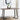 Dark Brown Dining Table with Metal Legs | 55x24x30" - Magasins Hart | Hart Stores