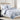 Hannah - 3 Piece Reversible Blue Floral to Blue Solid Quilt Set - Magasins Hart | Hart Stores