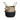 Seagrass Basket Half Black