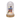 Xmas Lighted Toy House Scene Glass Dome-11.5x20cm