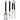 3-Piece Stainless Steel BBQ Tool Set