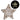LED Glitter Star – White & Natural