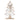 Sapin de Noël en fausse fourrure blanche avec cloches 