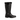 Faux Leather Mid-Calf Boots with Faux Fur Trim