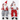 1-18in Fabric Sitting Santa