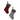 Fabric Stocking With Fur Cuff 54cm