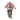 Larme de pin mélangé décorée de 76 cm avec ruban, baies et ornements – Vert/Rouge/Blanc