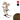 Renne skieur lumineux de 92 cm – 60 LED blanc chaud