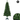 1.83M GREEN PVC TREE WITH 400 TIPS. DIAMETER 34” , PLASTIC STAND